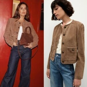 Blank NYC Women's Suede Jacket - Soft Tan